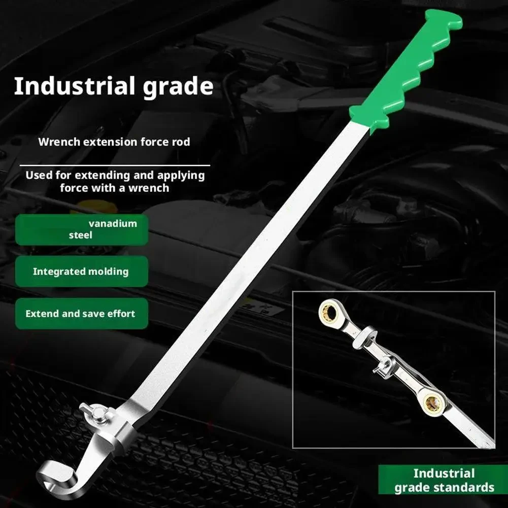 

Wrench Extender 20 Inch Long Open End Wrench Cheater Bar Ratchet Extension Tool Labor-Saving Torque Amplifier For Hard To Reach