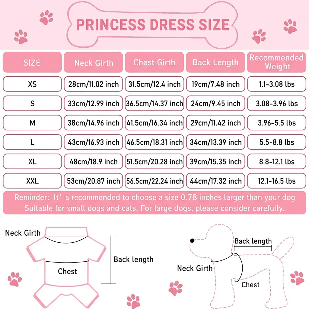 Vestido de cumpleaños para perros pequeños y medianos – Falda con pastel - imagen 3