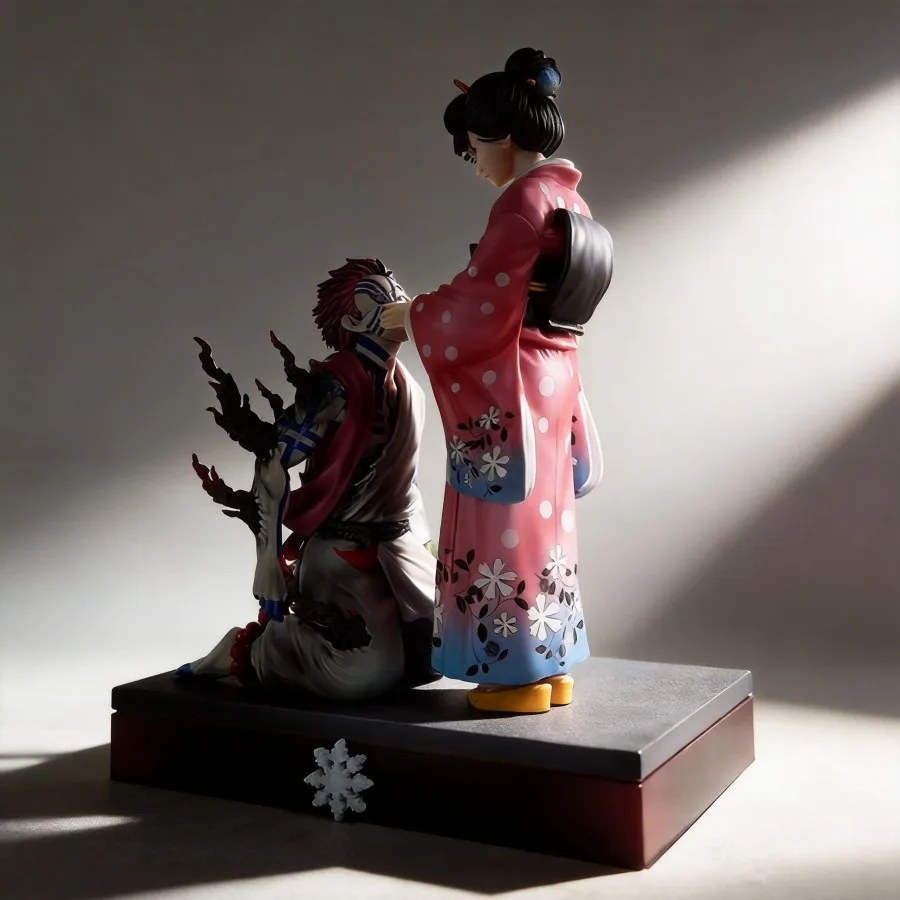 

Коллекционная фигурка Demon Slayer: Аказа и Ренсюэ, 26 см, настольное украшение, подарок для фанатов