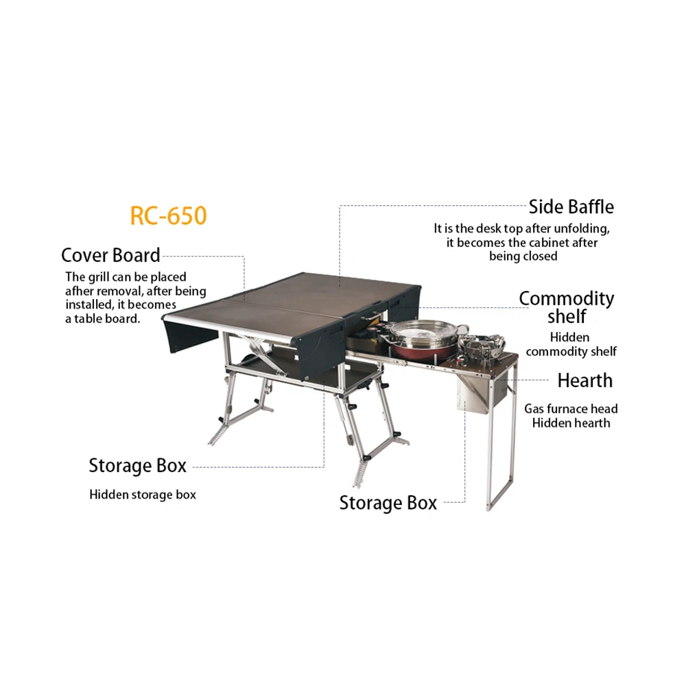 Portable  outdoor camping kitchen