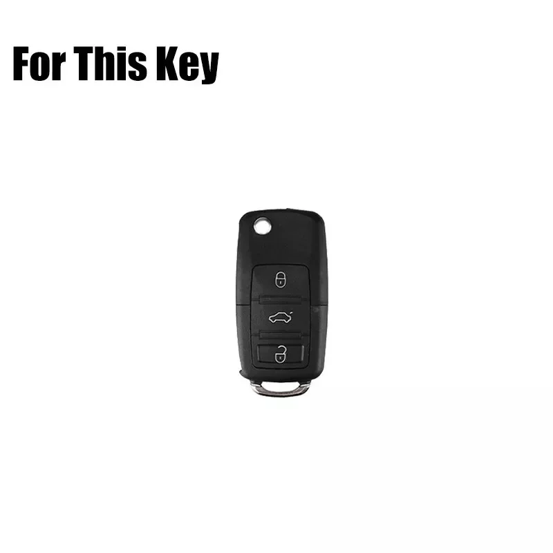 Zinc Alloy Silicone Car Key Fob Case Cover Holder For VW Golf GTI Jetta Passat Beetle Tiguan CC  EOS MK4 MK5 R32 Rabbit Touareg