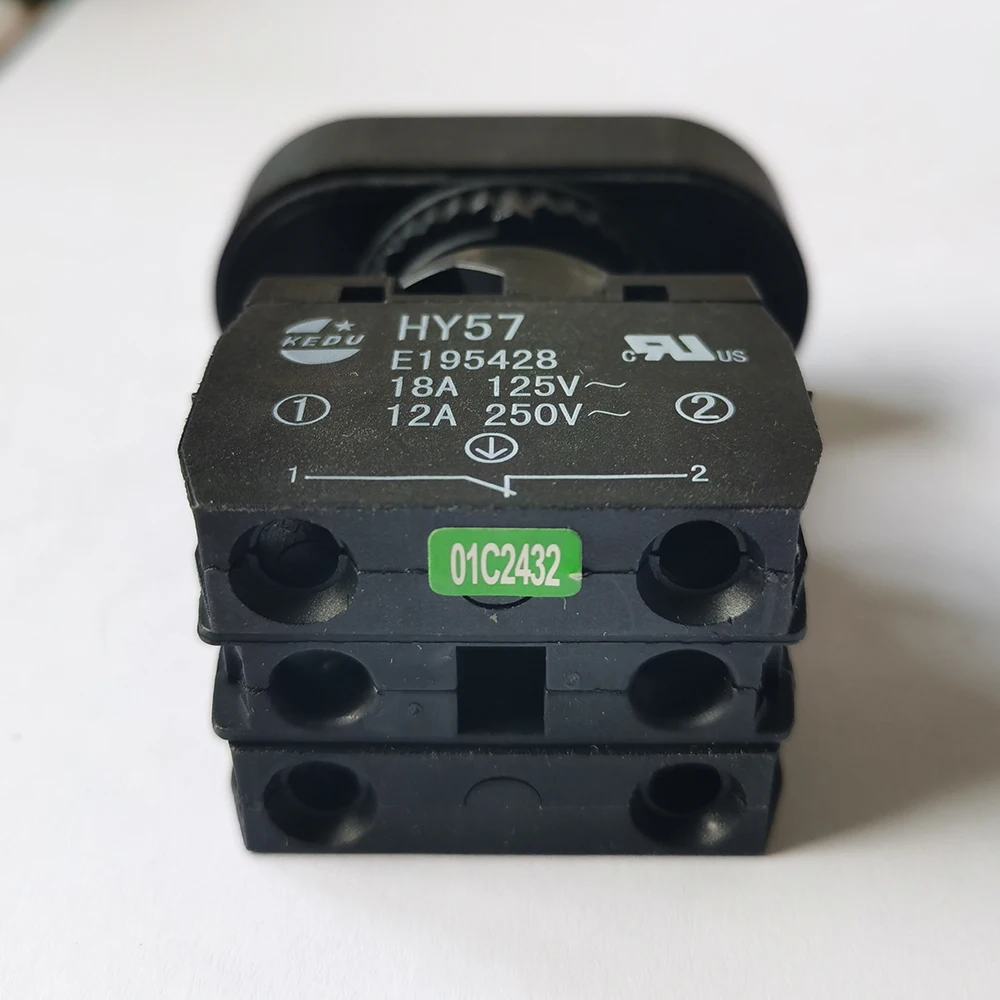 1 peça interruptores de botão KEDU HY57 para aparelhos elétricos industriais e dispositivo semelhante 1NO 1NC AC125V 250V 400V E 195428