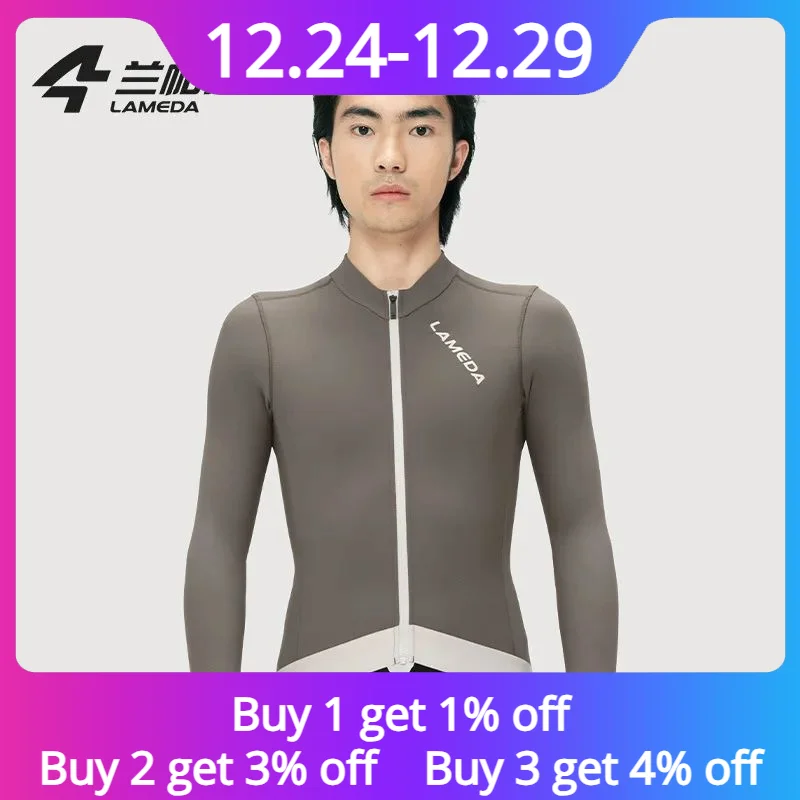 Lameda Cycling Clothes For Men Thermal Fleece Biking Jacktets Warm Winter Men's Cycling Jersey With Pockets Cycling Clothing