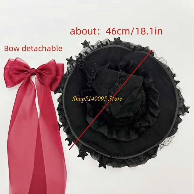 Dxae Halloween Witch Hat Wizard Chapeaux pour femmes Girls Cadeaux Halloween cosplay Costume Masquerades Carnivals Party