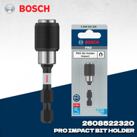 BOSCH 2608522320 PRO Impact Bit Holder Quick Release 60 mm 1/4-Inch Professional Hex Shank Pick Click Power Tool Accessory