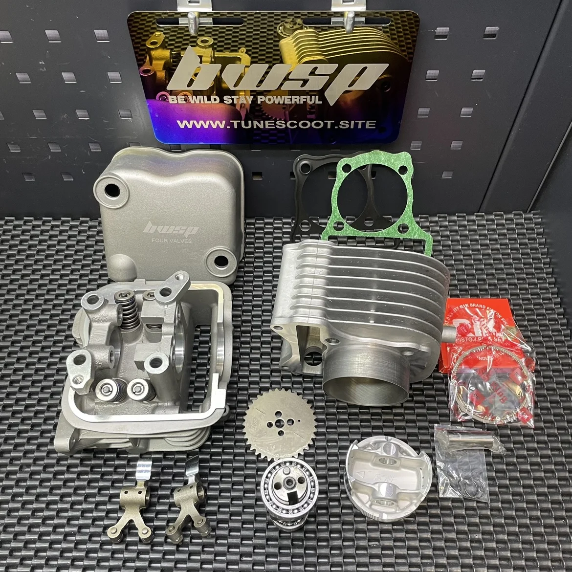 Big Bore Kit 192cc Address V125 With Four Valves Cylinder Head And 66mm Forged FJN Piston BWSP Scooter Upgrade Set