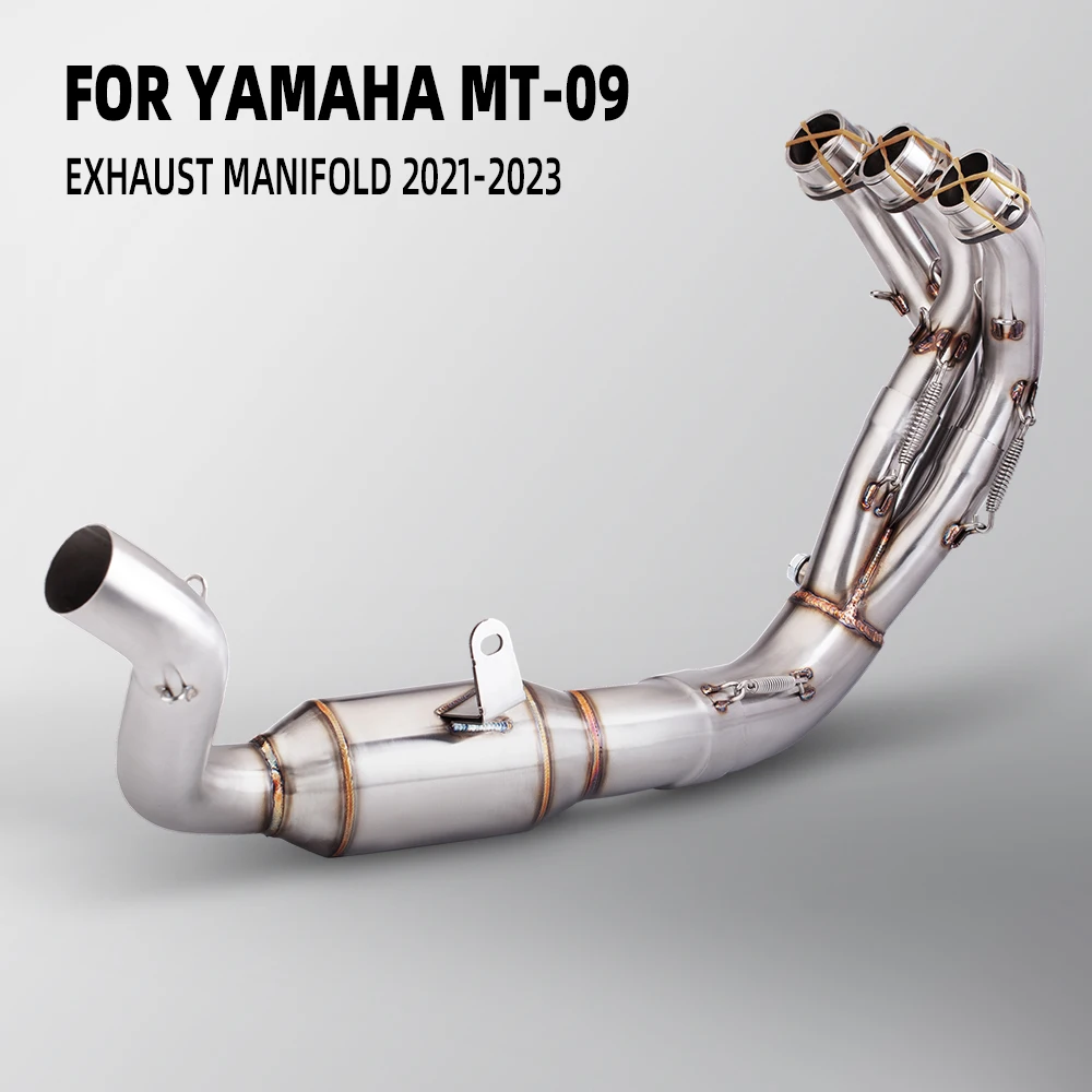 

For MT-09 V3 FZ-09 2021-2023 Escape Refit Motorcycle Exhaust Pipe Whole Vehicle Front Middle End Muffler Link Pipe