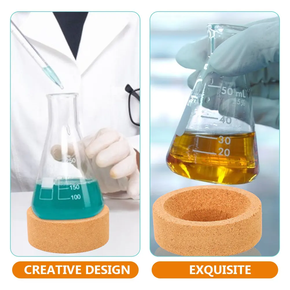Cork Flask Stand Round Bottom Flask Holder Laboratory Pad Cork Support Acid Alkali Resistant Durable Experiment Mat view 5