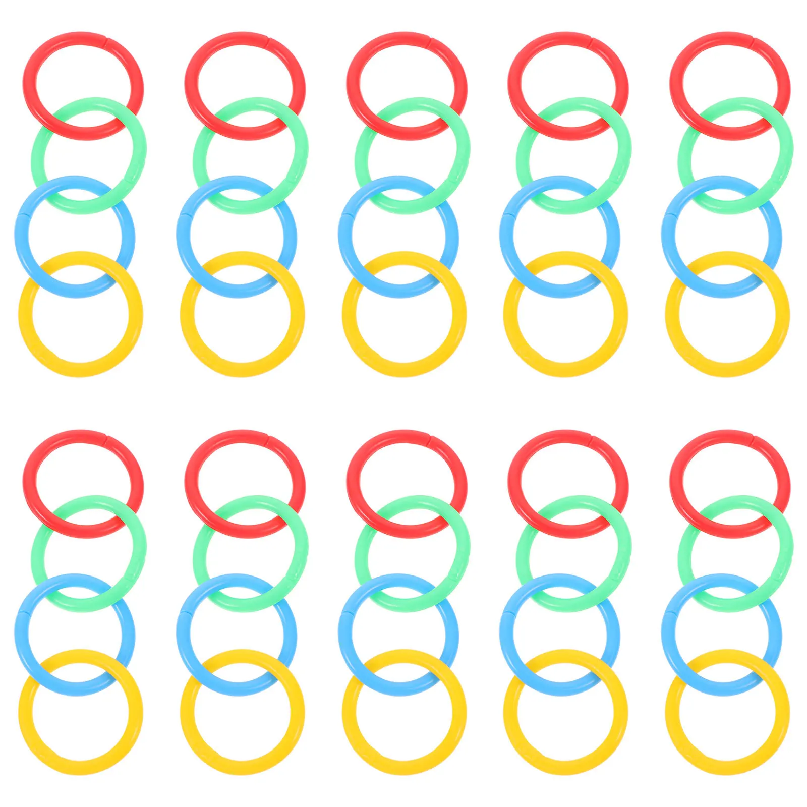 

40 шт. красочные пластиковые переплетные кольца для свободных гибких колец для скрапбукинга брелки для ноутбуков