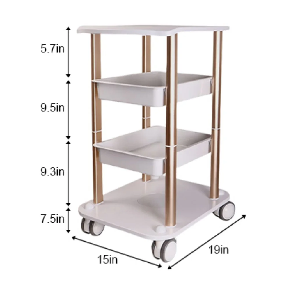 Alumínio Beleza Spa Trolley, Carrinho De Rolamento, Máquina De Beleza De Cavitação