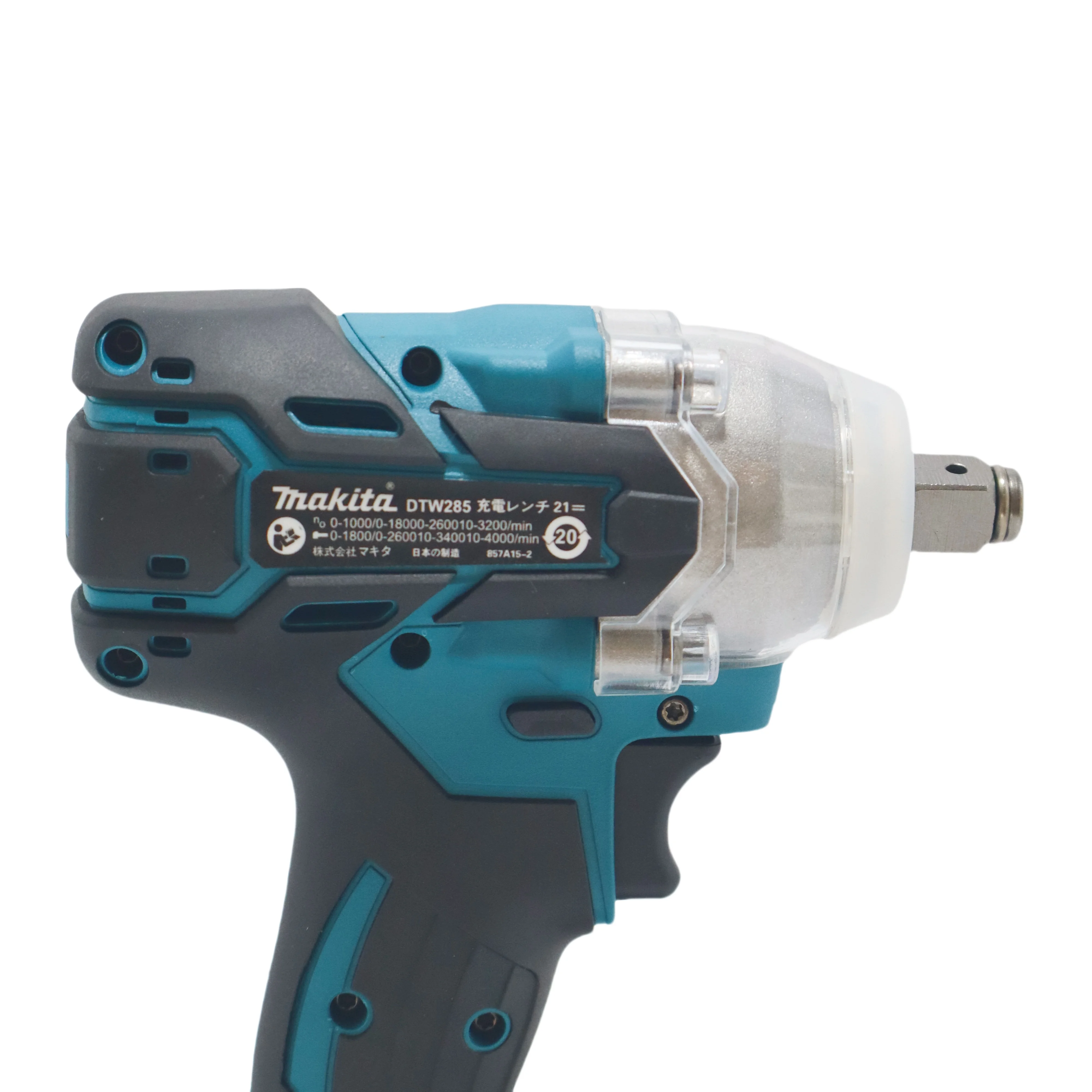 ماكيتا DTW 285 مفتاح ربط عزم دوران عالي، مفتاح ربط محمول لاسلكي قابل لإعادة الشحن، أداة متعددة الوظائف ببطارية ليثيوم 18 فولت