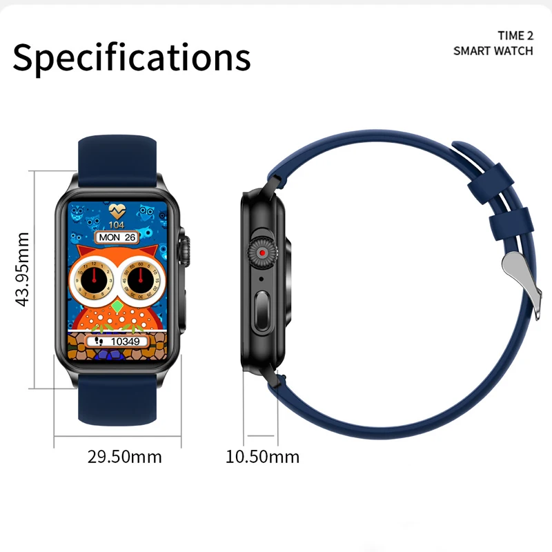 Bluetooth Call Smart Watch Push Message Voice Assistant Fitness Tracker Music Playback Steps Smartwatch Men Women Android IOS