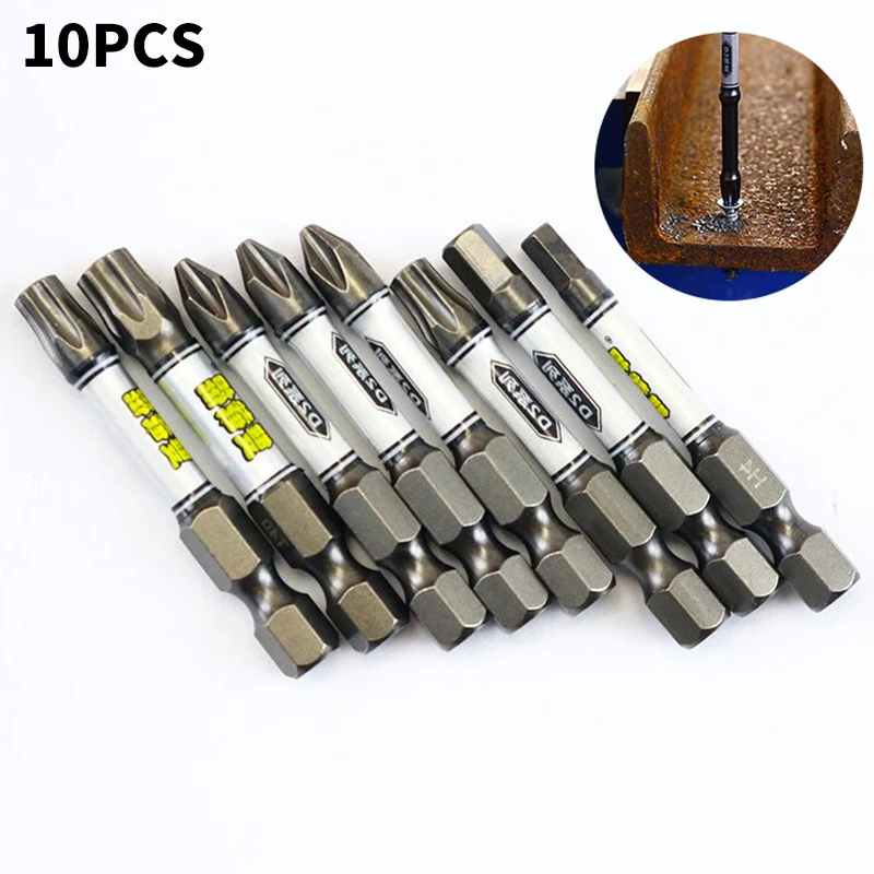 

New 1/4 Screwdriver Bit Set Impact Drill Batch Head Torx Hexagonal Cross Head Magnetic Tamper Proof Screwdriver Bits