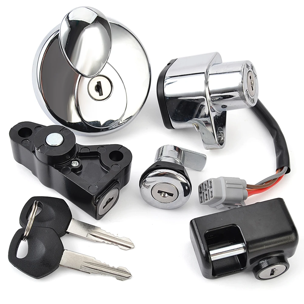 Ignition Switch Fuel Gas Cap Seat Lock Set for Suzuki Boulevard Intruder C109R C1800R 37000-22880 37000-22881 37000-22890