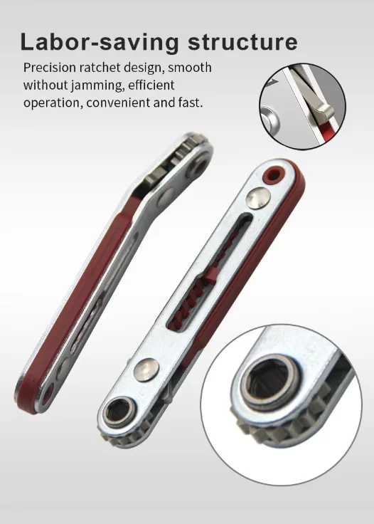 1PC Multifunctional Bidirectional Ratchet Elbow Screwdriver Flat Head Wrench Cross Slotted Tool for Home Repair