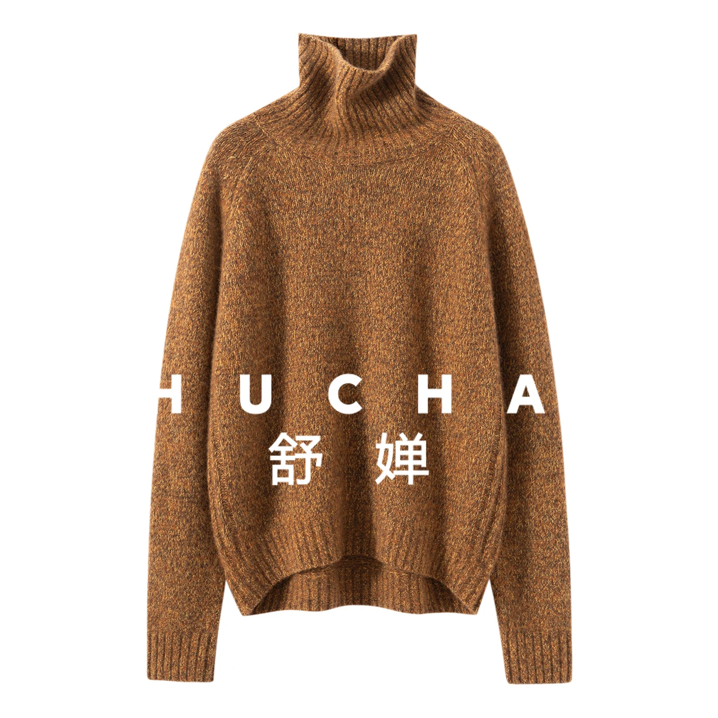 

75% кашемир, 25% шелковый свитер, женский теплый толстый свитер из цветочной пряжи, осень-зима 2025, водолазка, пуловер, вязаный шерстяной