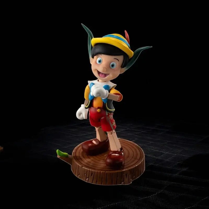 Figurka Pinokio ze stopu, ruchoma, modna zabawka dla chłopców, dekoracja na biurko, kolekcjonerski model postaci z bajki, zestaw do składania, prezent.