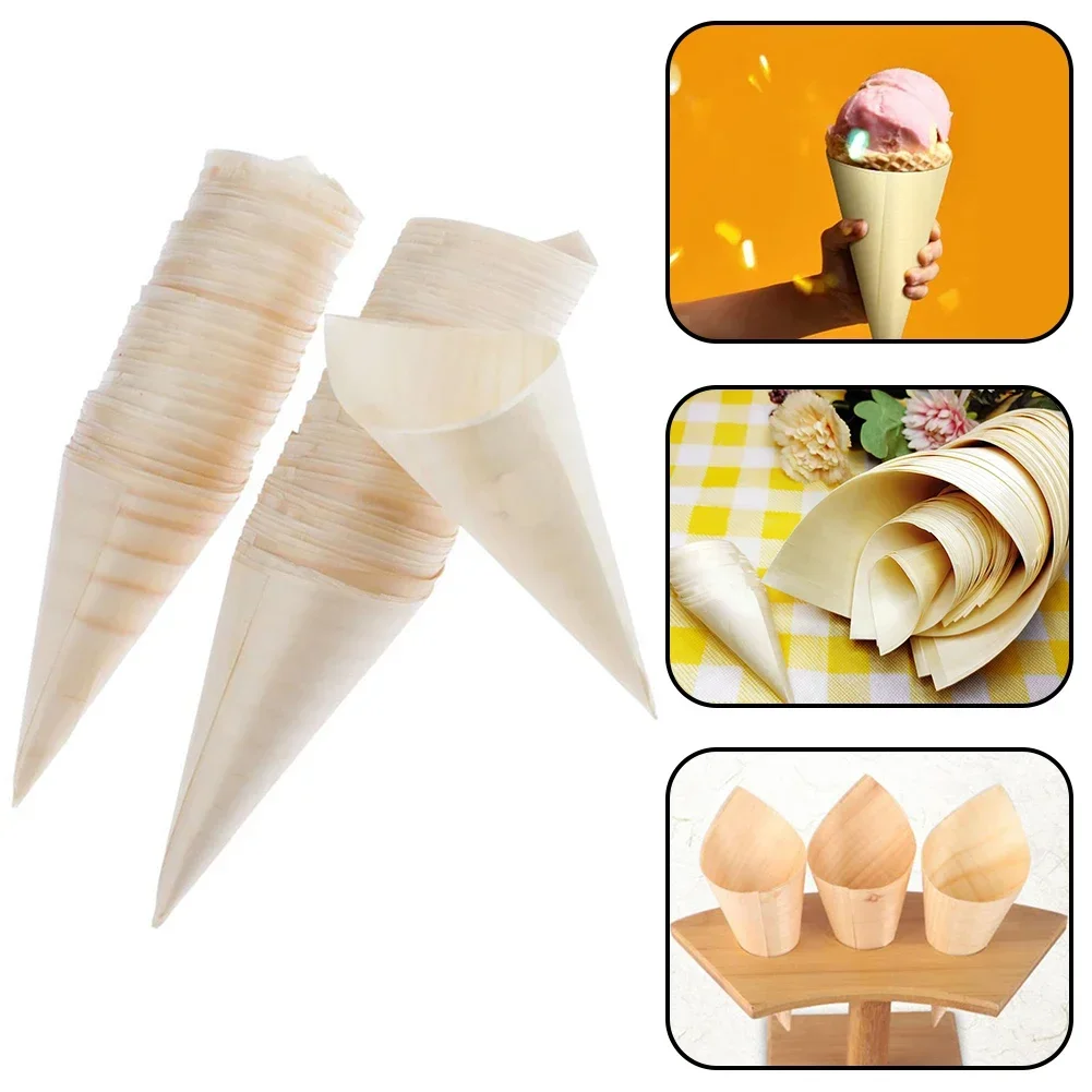 Expendable Ice Cups Cone Shaped Ice Cups Charming Design Easy Cleanup Indoor And Outdoor Use For Catering Events