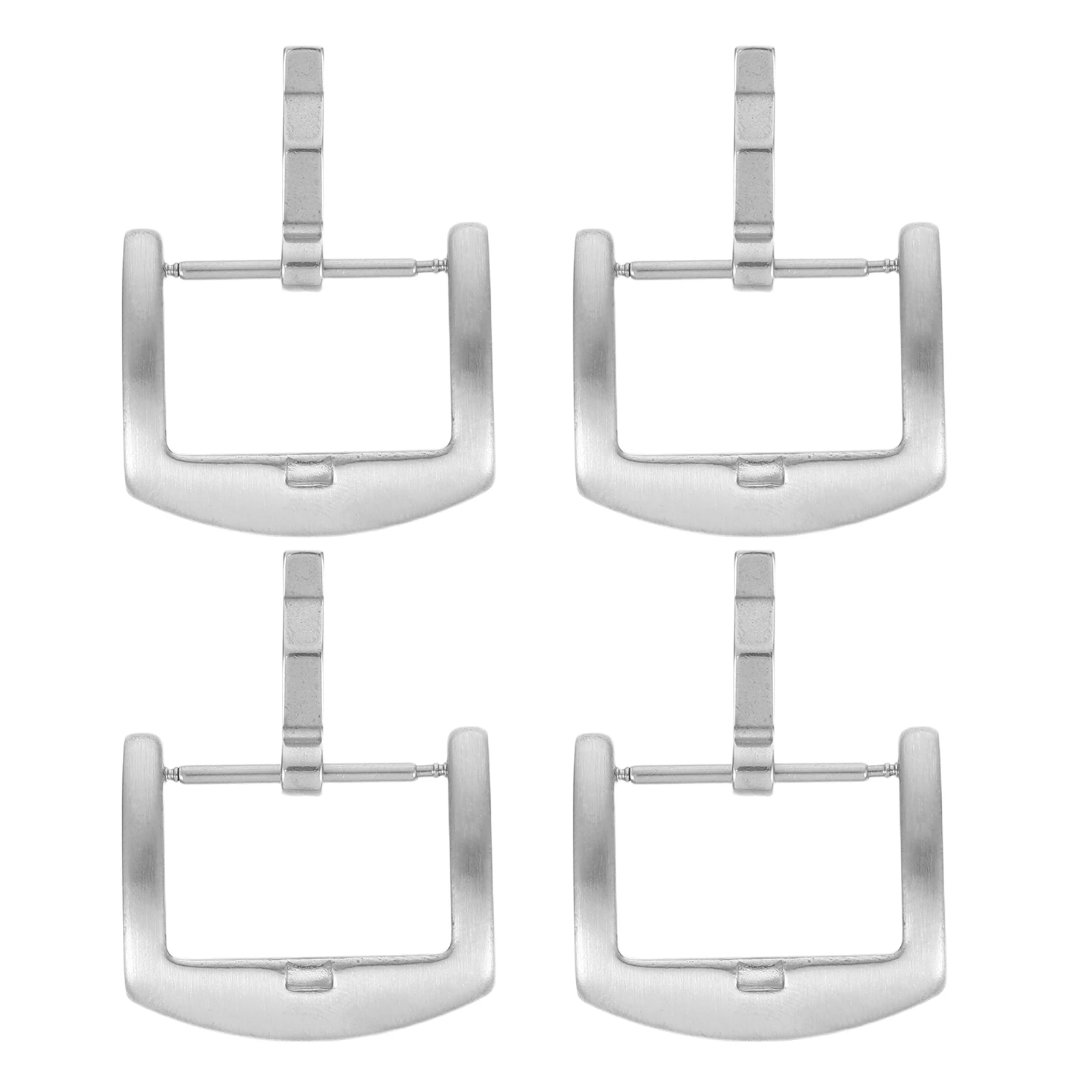 

4pcs Stainless Steel Watch Strap Buckle Accessories Durable Metal Band Clasp Replacement for Straps Smartwatch Silver Pin Man