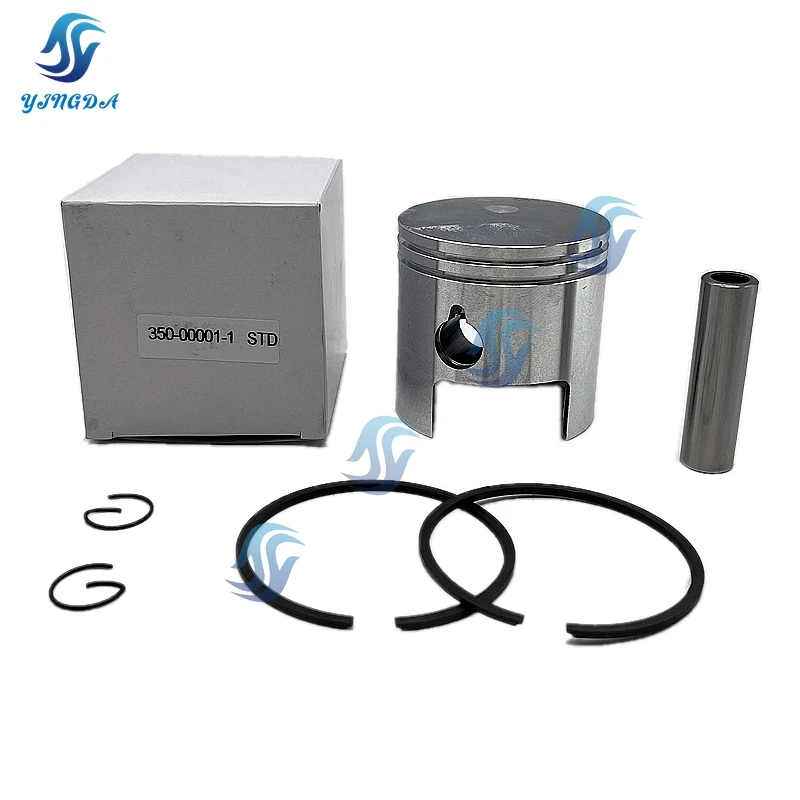 

350-00001 For Tohatsu 2T M18E 18HP High quality Piston Set with Piston Ring :60MM Outboard part 350-00011-0;350-00001-0