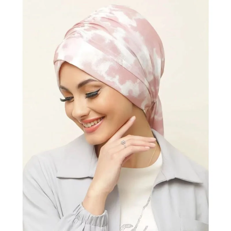 Instant Turban Islamic Women Plain Muslim Hat Inner Hijab Caps Ramadan