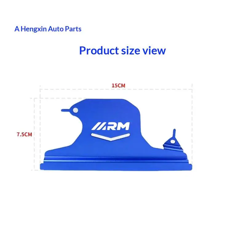 Motorcycle Top Decorative Plate Rustproof Anti Scratch Easy No Damage Install for Universal Motorbike Use 1Pcs