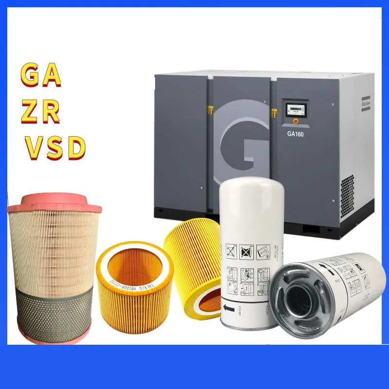 AtlasCopco Compressor Consumables OEM Atlas Copco Parts Air Filter Oil Filter Oil-gas Separator Filter Element 15-75KW ZR VSD GA