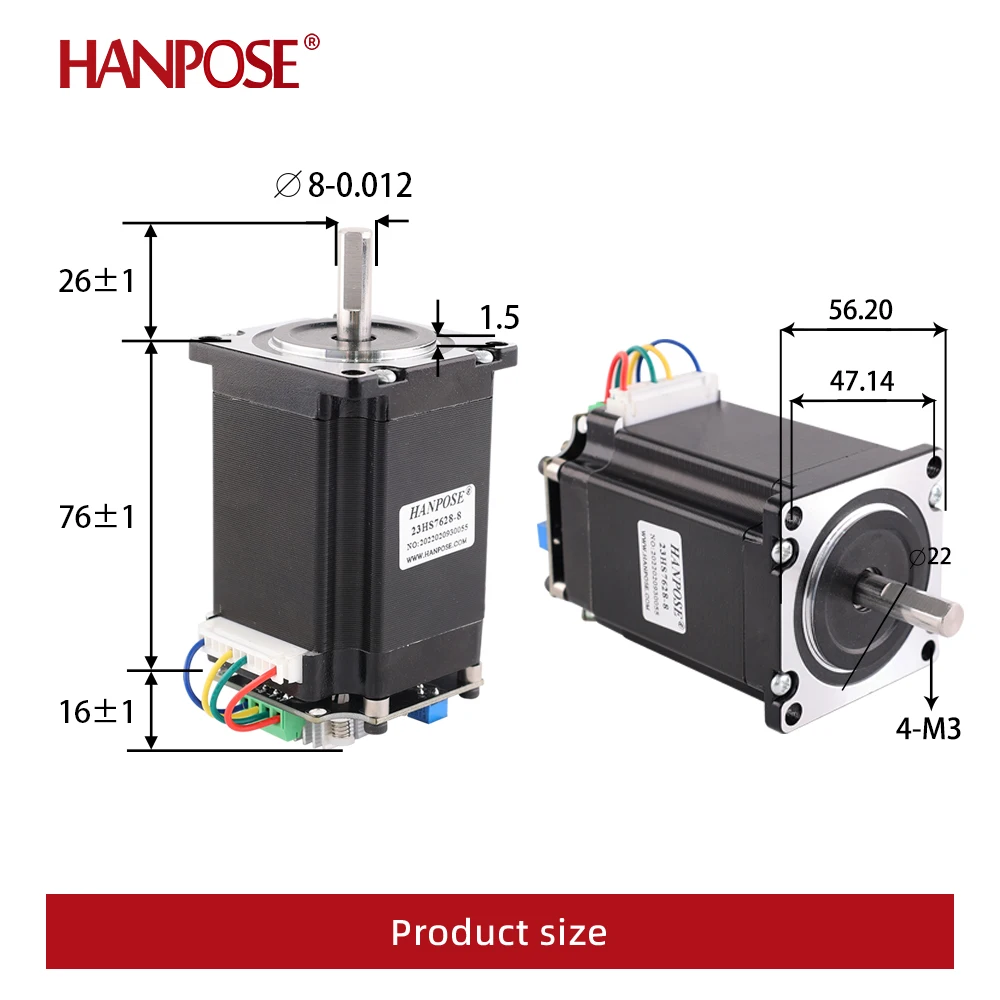 23HS7628-DRV 2.8A NEMA23 خطوة محرك المحرك تحكم لوحة زاوية الاتجاه سرعة قابل للتعديل طابعة ثلاثية الأبعاد متكاملة #2