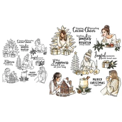 Mangocraft Merry Christmas To Women Clear Stamps Xmas Ornaments DIY Scrapbooking Supplies Silicone Stamp For Cards Albums Decor