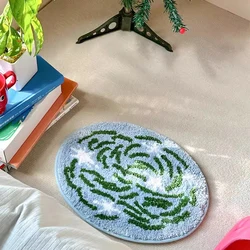 Scenic Tufting Shining Lake Bathroom Mat Soft Cushion Pad Bedside Carpet Rug Floor Bedroom Doormat Aesthetic Home Room Decor