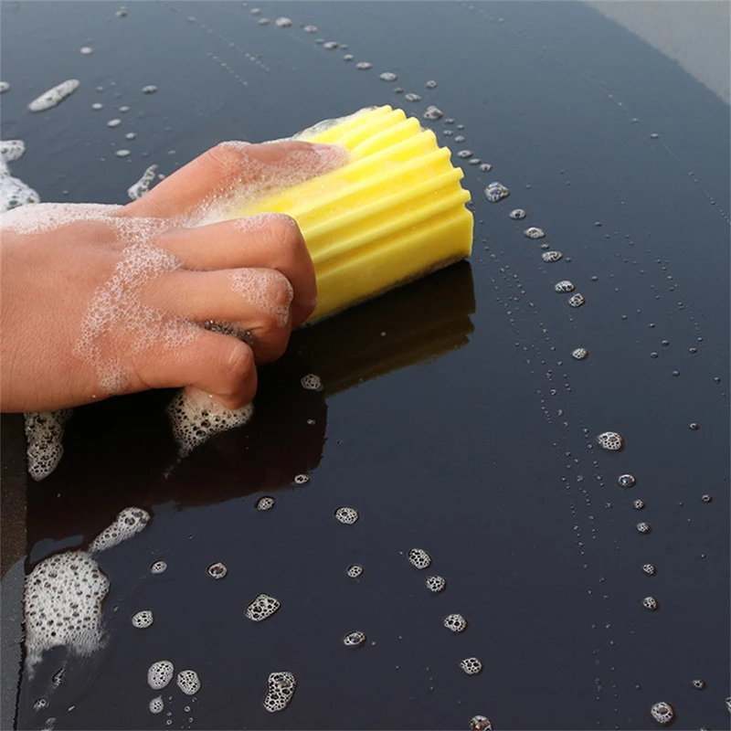 3Pcs/5Pcs Damp Clean Duster Sponge Home Car Wet Cleaning Sponge Duster Reusable Detailing Wash Brush Auto Cleaning Accessories