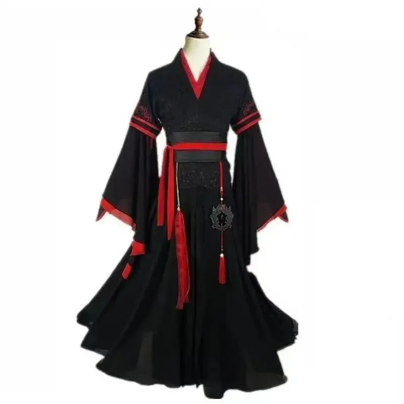 ❤ ❤ 2025 caliente Cool Wei Wuxian Cosplay Xuanyu disfraces Mo Dao Zu Shi la peluca Untamed zapatos hechos a medida botas negras antiguo St nuevo ★ ☆