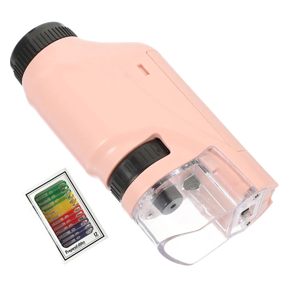

1Set Portable Biological Microscope Monocular Simple Magnifier for Student Science Experiments School Laboratory