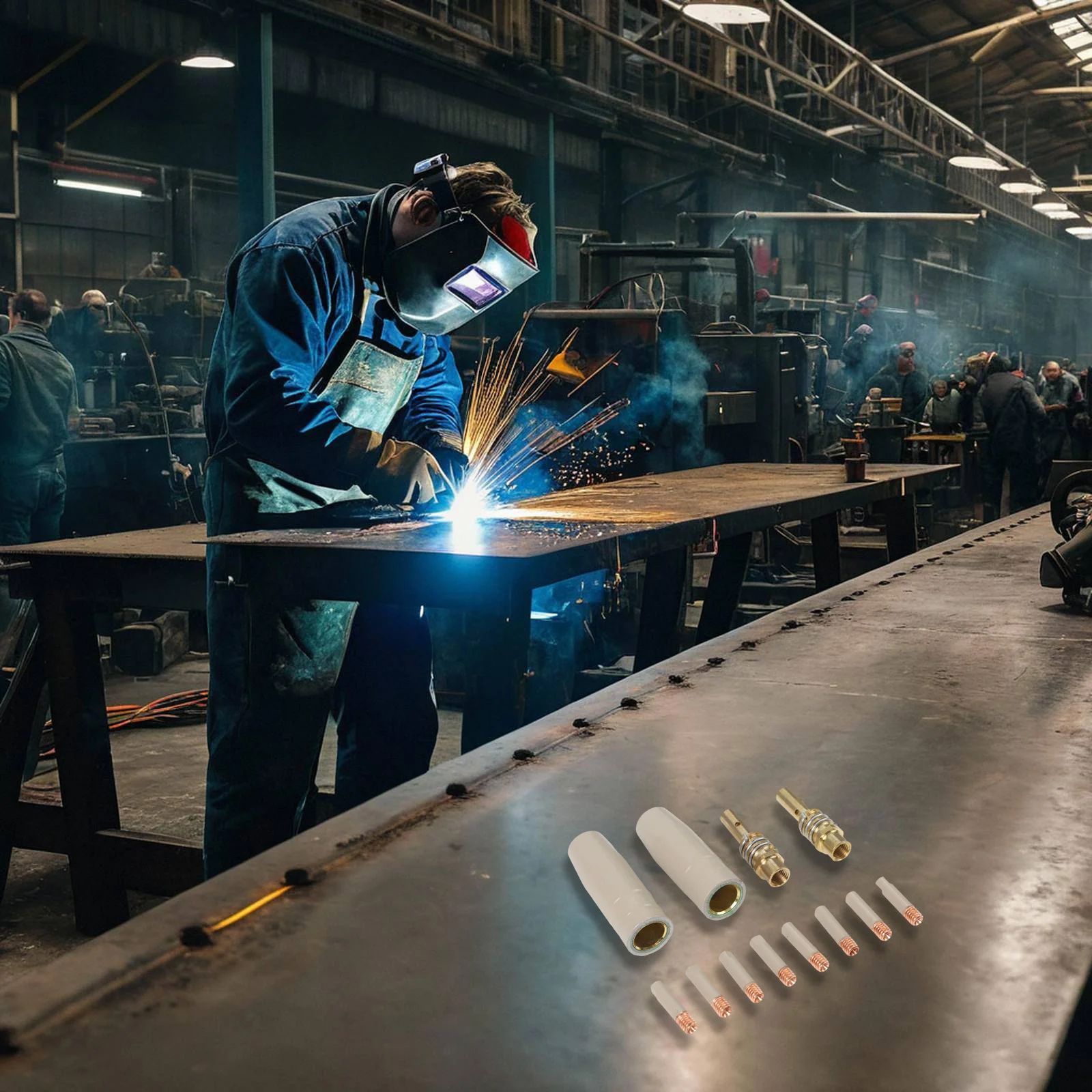 

Набор насадок для защиты покрытия, 12 шт., для безвоздушной газовой сварки 15AK, легкая металлическая конструкция и эффективная очистка шлака