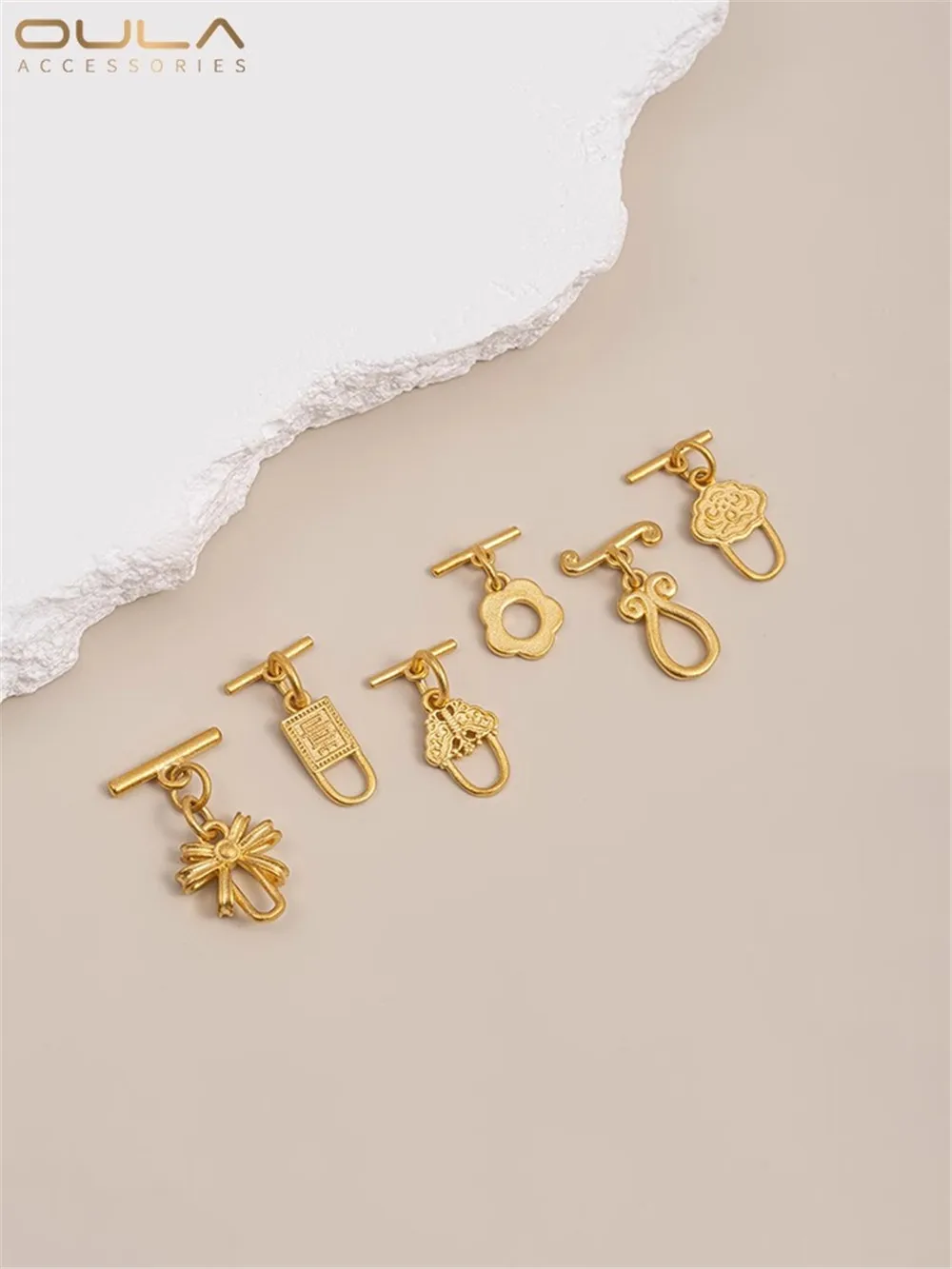 Strong Color Sargent Bow Small Flower OT Buckle Handmade Accessories Diy Bracelet Necklace Jewelry Buckle Connection Buckle