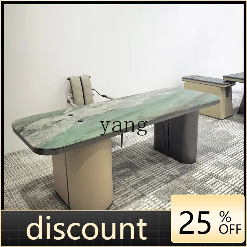 LTT simple stainless steel table foot base marble tea table island integrated support tripod