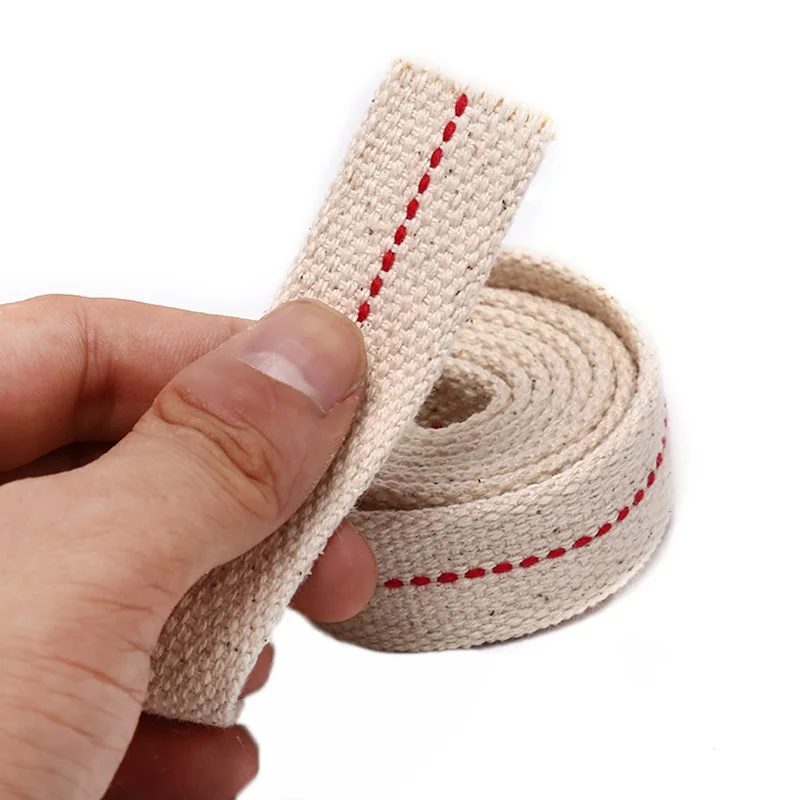 New 1M Kerosene Lamp Wick Braided Cotton Wick Flat Cotton Oil Lamp Wick For Oil Lamp Width 1.1cm,1.2cm,1.5cm,2.5cm For Household