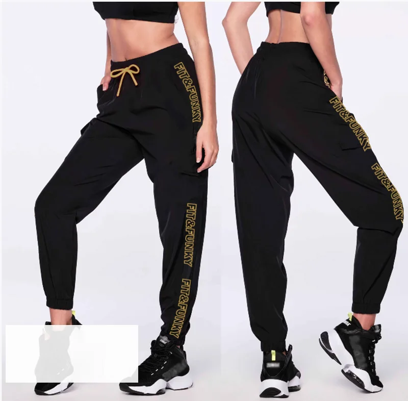 

ABCDE Fitness Dancing Running Casual Loose Men's and Women's Quick-drying Thin Trousers 0104