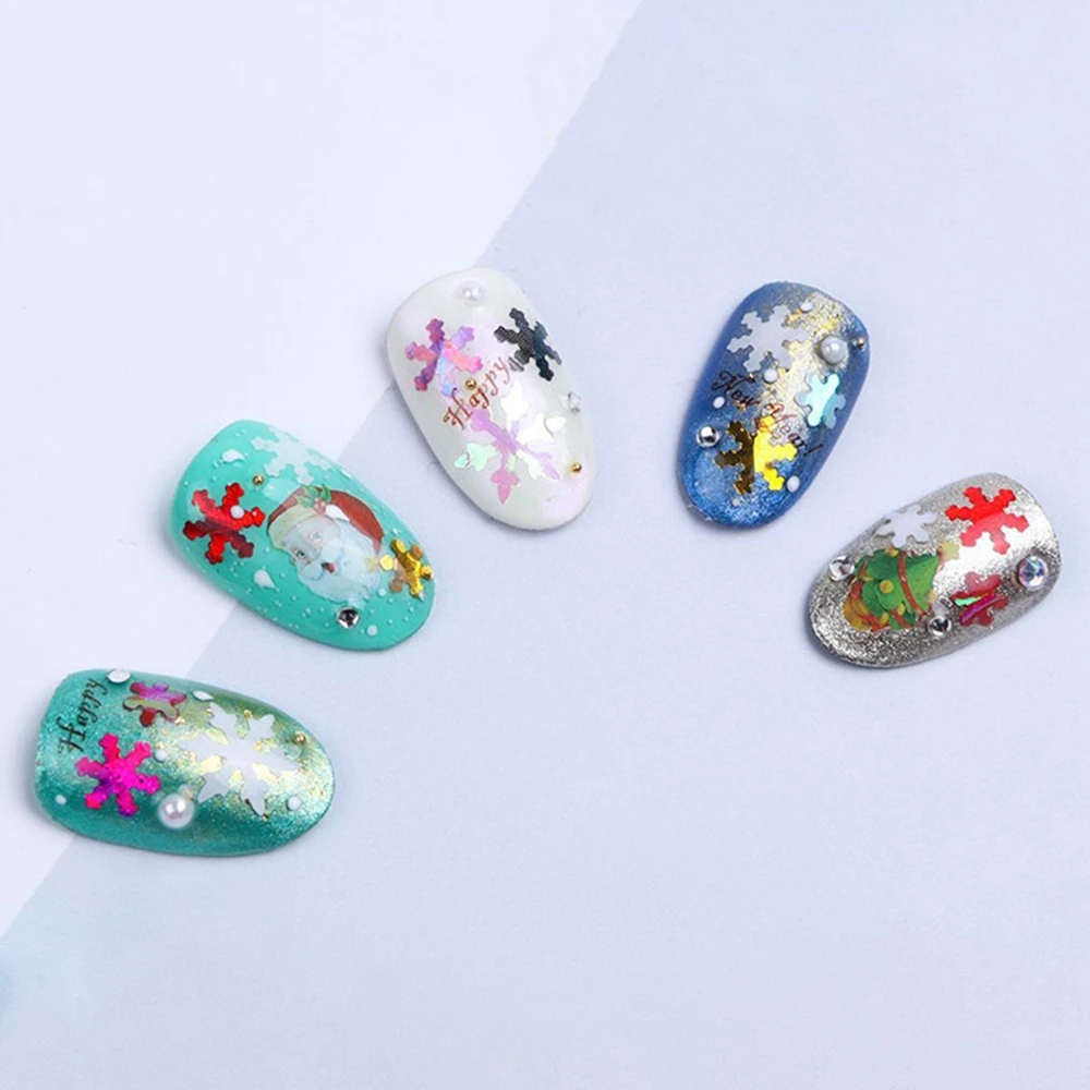 Halloween Nail Sequin Face Body Rhinestones Decorations Jewelry Sparkle Christmas Ghost Skeleton Glitters Club Party Accessories