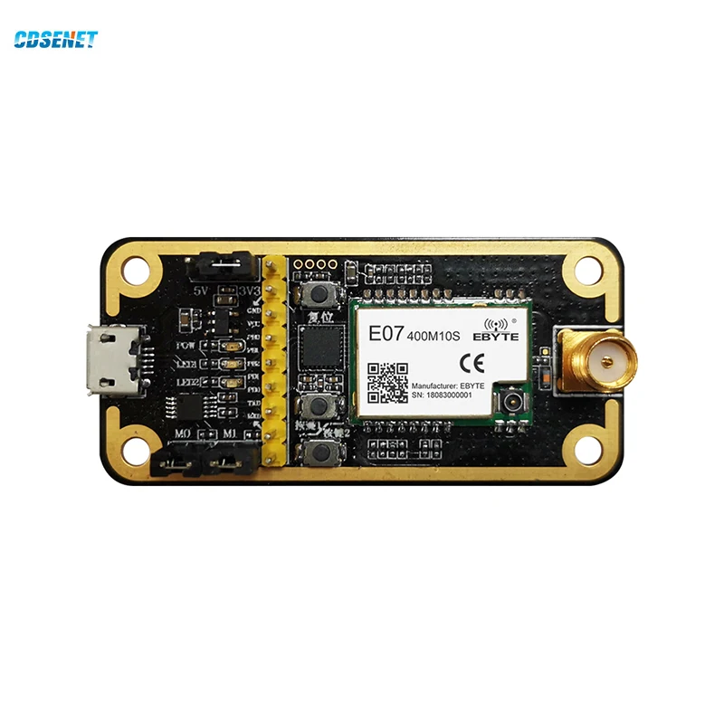 

CDSENET E07-400MBL-01 Test Board E07/E30/E220/E32/E22 Series Development Evaluation Kit 433MHz 470MHz CC1101 10dBm