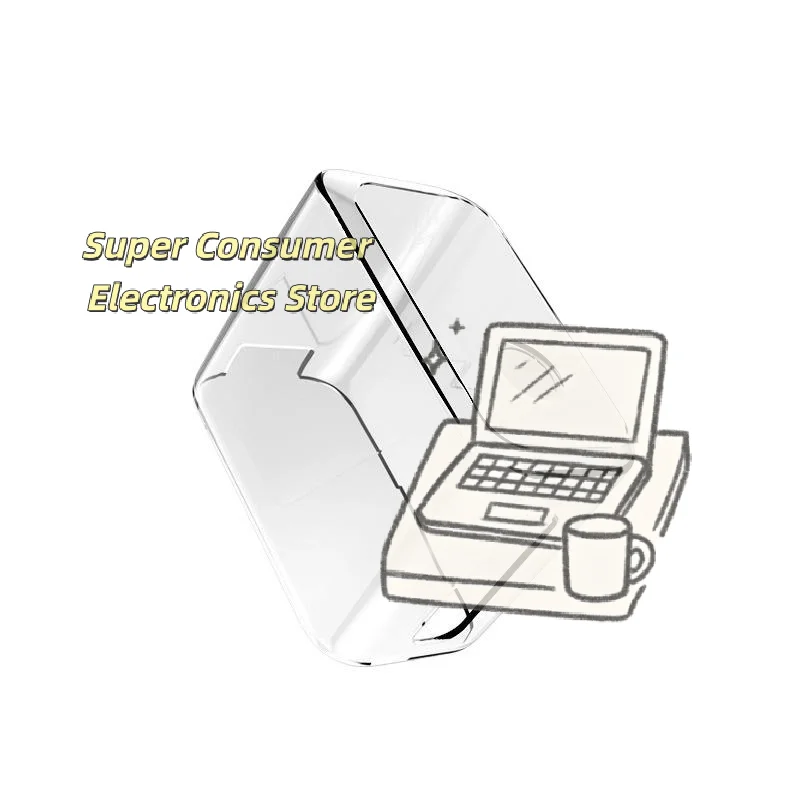 Anti-Collision Clear Soft Case for Anker Prime 160W 3 Port Charger Dustproof Shockproof Protector for Daily Business Trip Use