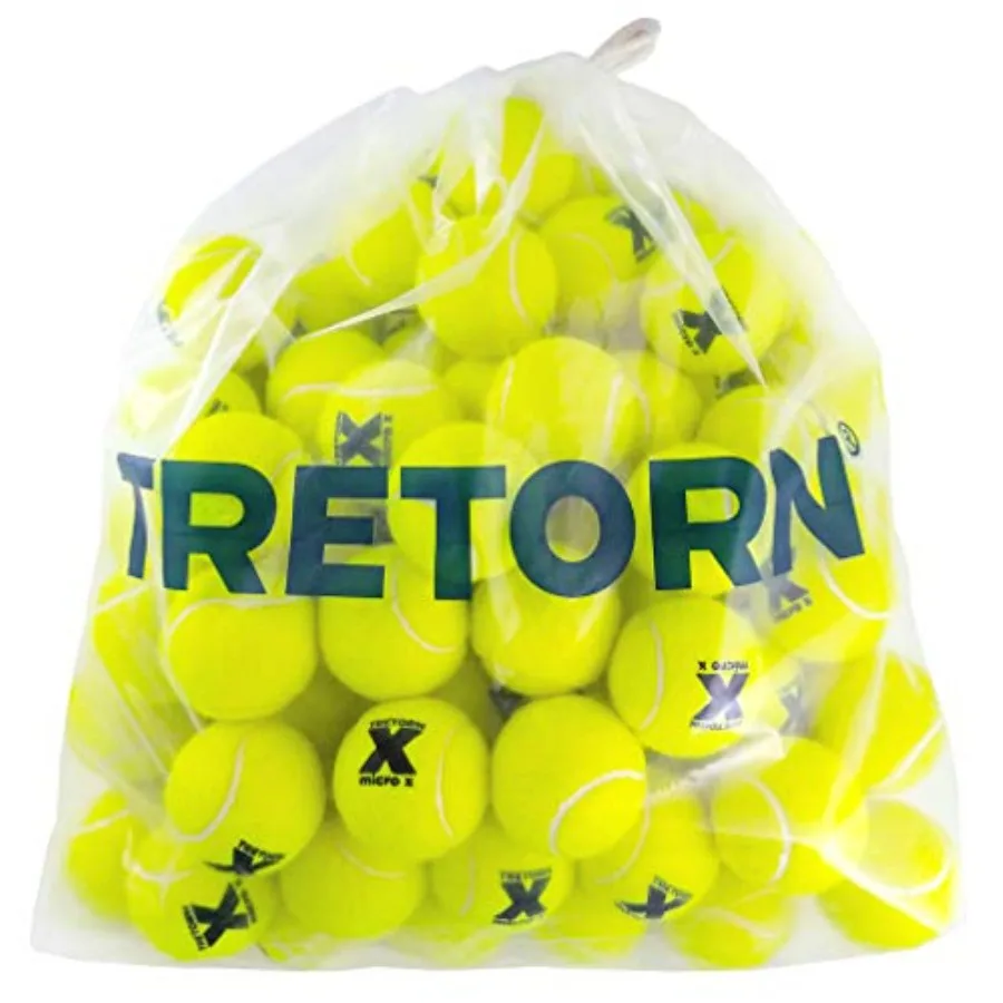 

Теннисные мячи TRETORN Micro-X Yellow без давления, 72 штуки в упаковке, для игры на корте, прочные, высокопроизводительные