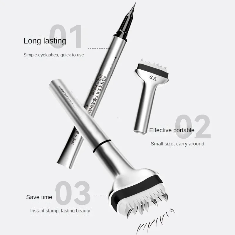 Onderste Wimper Stempel Professionnelle Wimper Afdichting Eyeliner Pen Waterdicht En Zweetbestendig Eyeliner 2 In 1