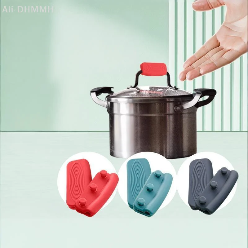 ZLinKJ 2Pcs Silicone Pot Handle Holders Non Slip Heat Resistant Scald Proof Pot Handle Covers for Family Kitchen Daily Use - view 3
