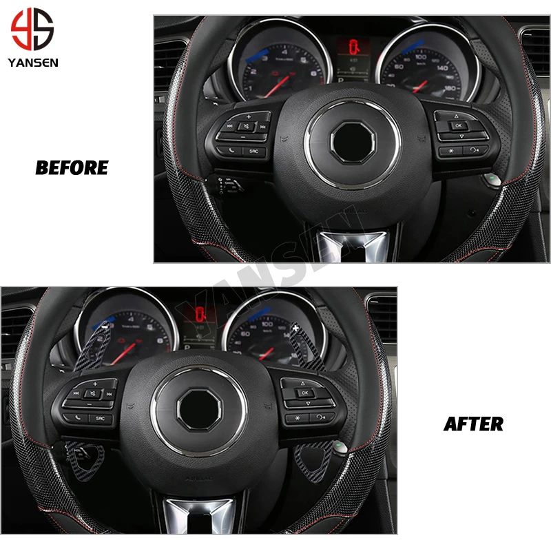 For MG HS MG6 MG5 RX5 RX8 2018-2022 Shift Paddle Gear Extender Shifter ABS Steering Wheel DSG Extension Sticker