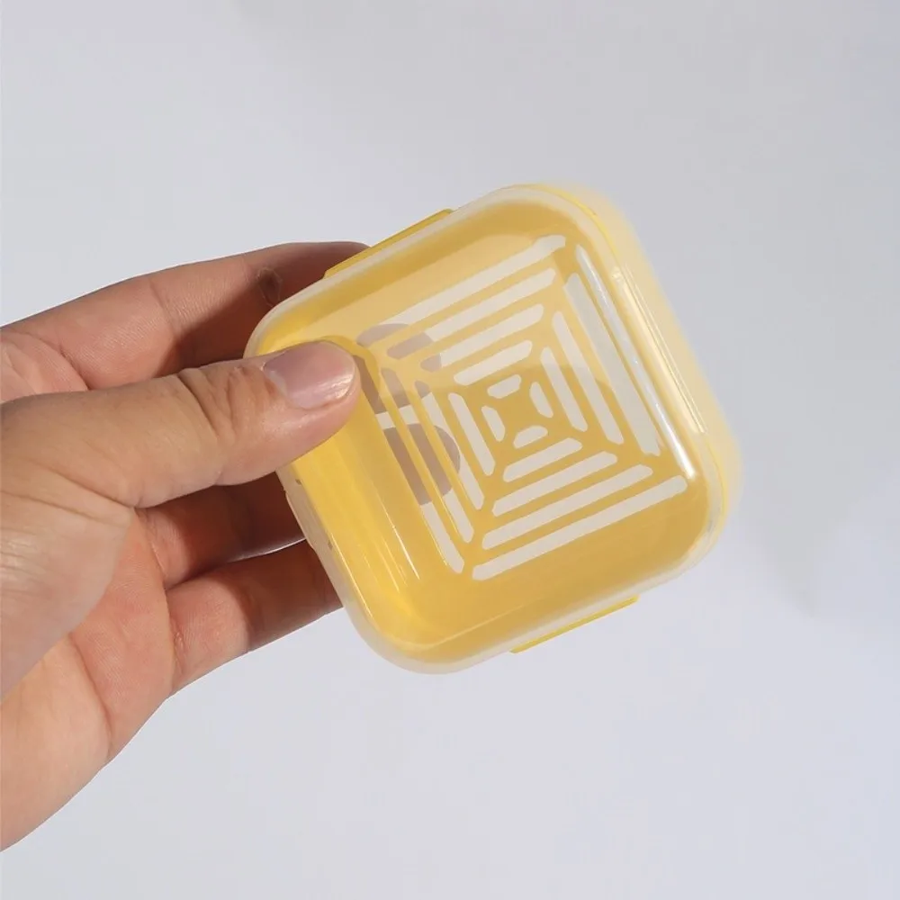 Portable Double-layer Travel Soap Box Drainable Design Leak-proof Soap Container Sealed Locking Clasp Soap Case