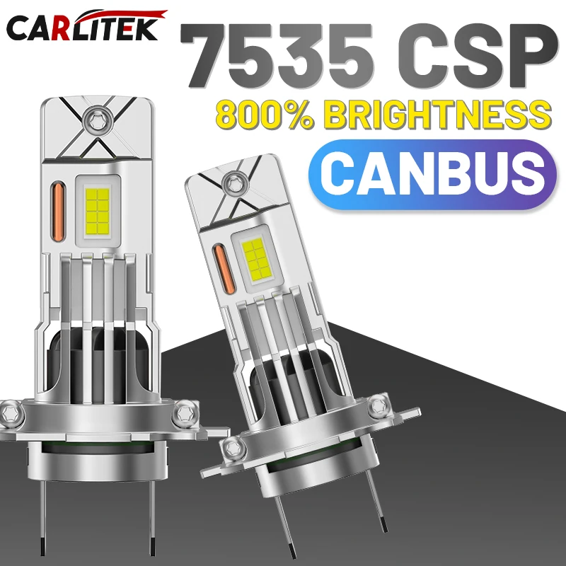 

CARLitek H7 H4 LED Headlight Bulb Mini Wireless 6000K 7535 CSP for Car Headlamp Auto Diode Lamps H4 Turbo Led 12V High Low Beam