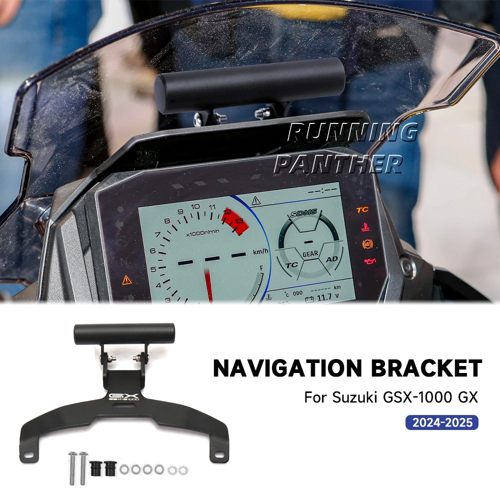 

For Suzuki GSX-S1000 GX gsx s1000 2024-2025 Motorcycle Navigation Bracket GPS Holder Mount Parts Extension Accessories