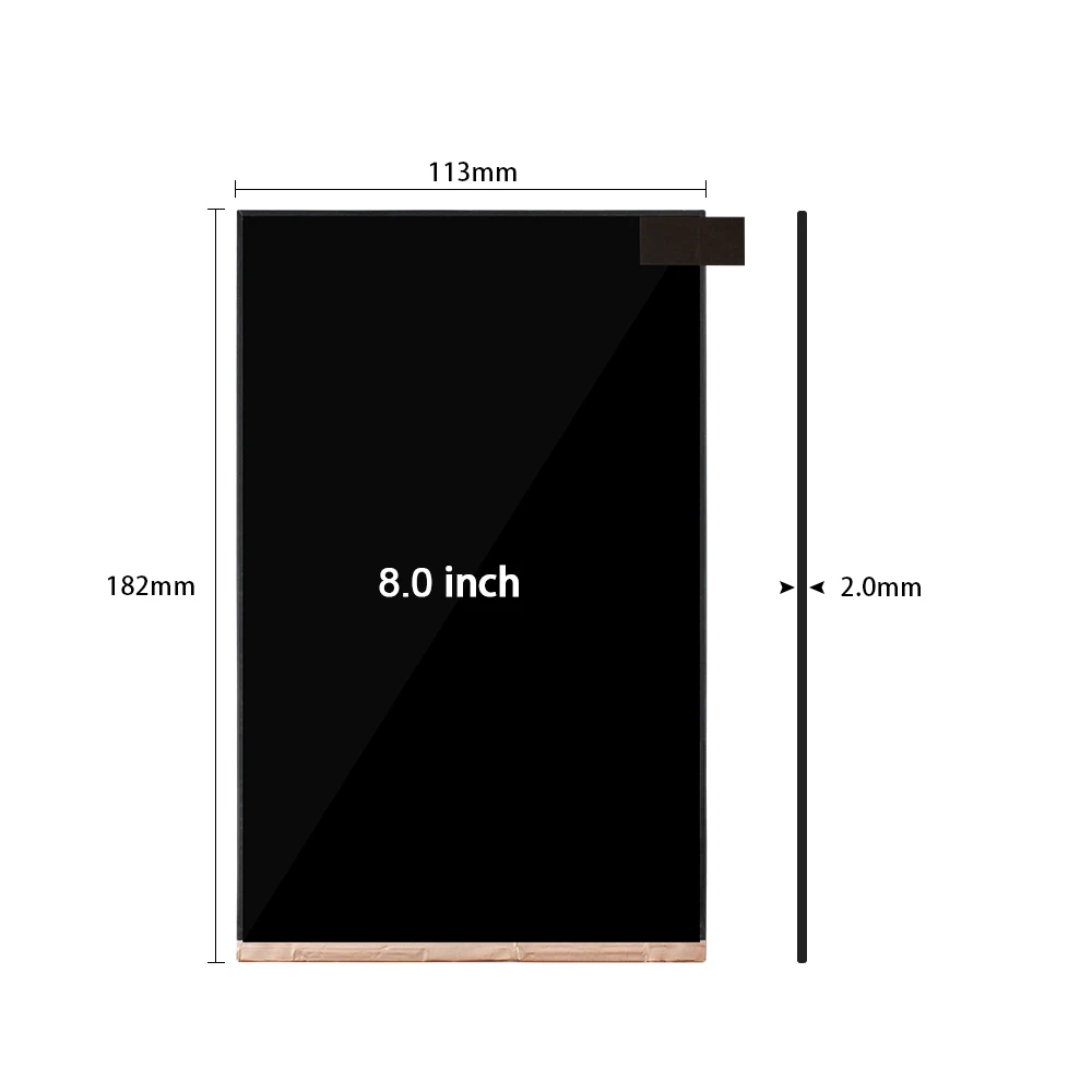 8 นิ้ว Ips หน้าจอ Lcd ควบคุม 1200x1920 หน้าจอแนวตั้ง Fhd 45pins Mipi อินเทอร์เฟซ NV080WUM-N61