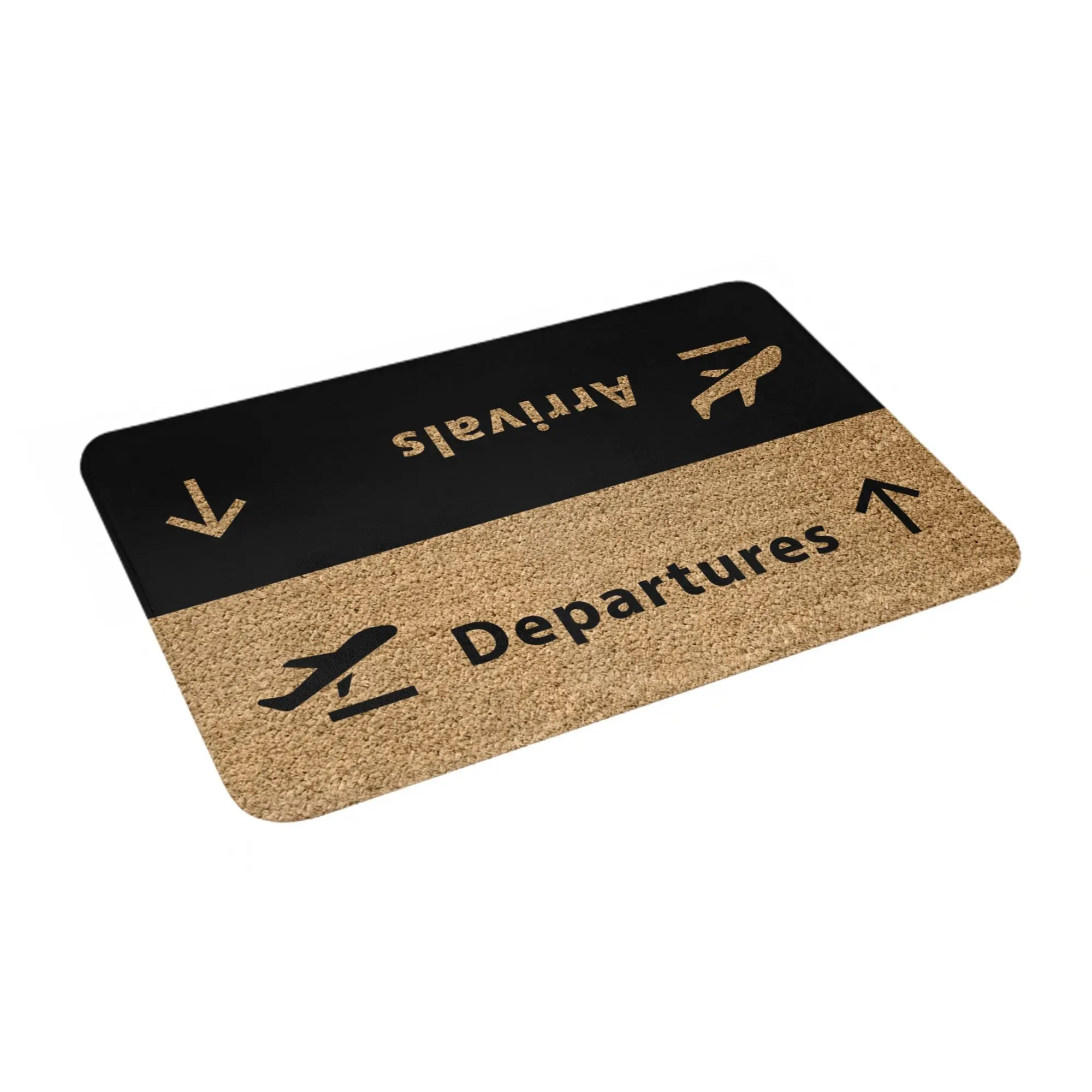 Aviation Airplane Departures Arrivals Doormat Anti-Slip Entrance Kitchen Bath Floor Door Mats  Bedroom Balcony Carpet Rug
